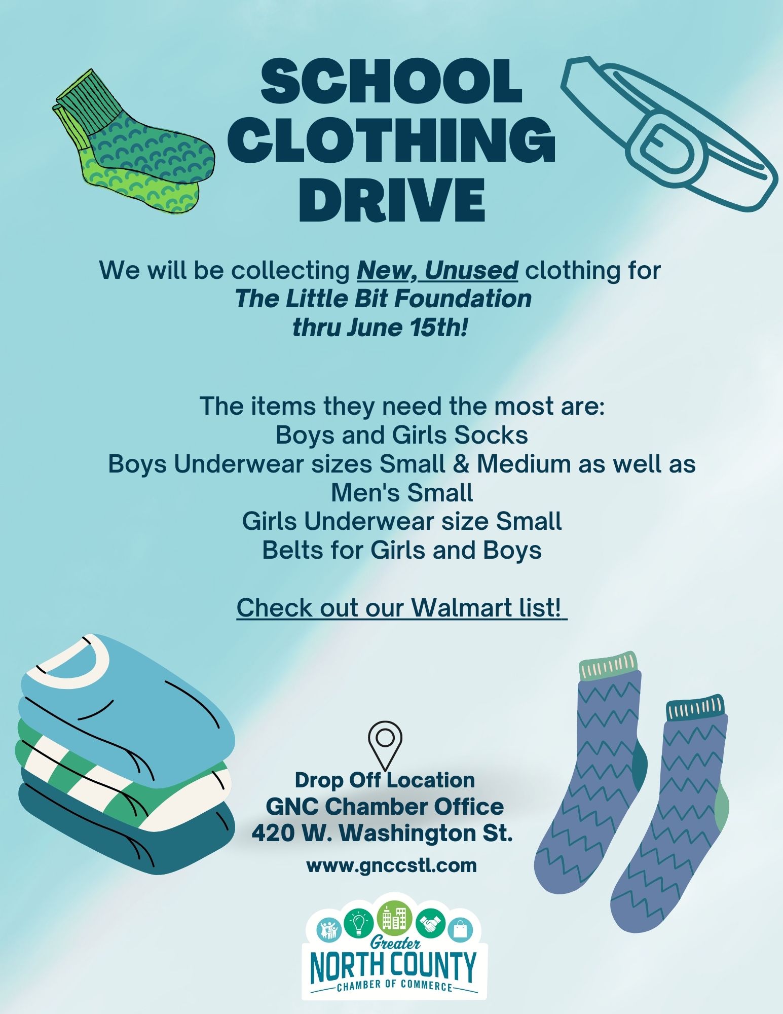 School Clothing Drive Greater North County Chamber of Commerce